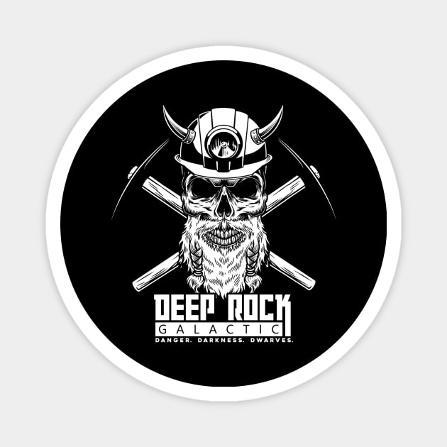 Deep Rock Galactic (Black Print) Magnet by Miskatonic Designs